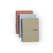 Picture of NOTEBOOK A5 METALLIC SILVER SOFTCOVER SPIRAL